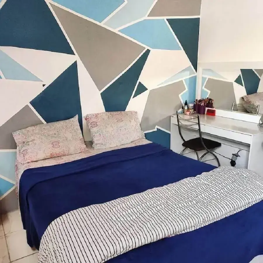 Parede Geométrica: +60 Ideias Criativas para sua Decoração - Viva decora