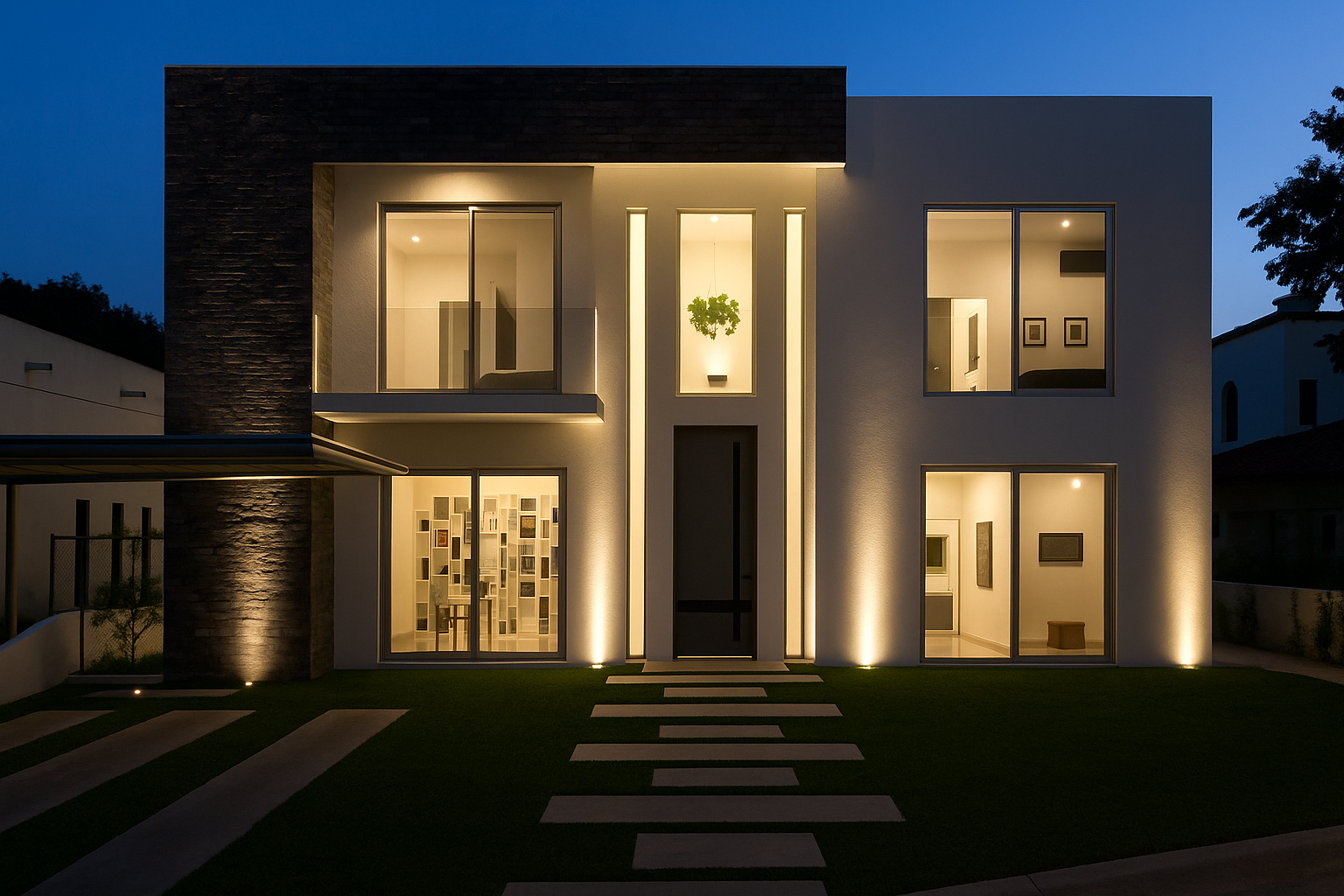 Inspiração de fachada de casas minimalistas Inspiração de fachada de casas minimalistas