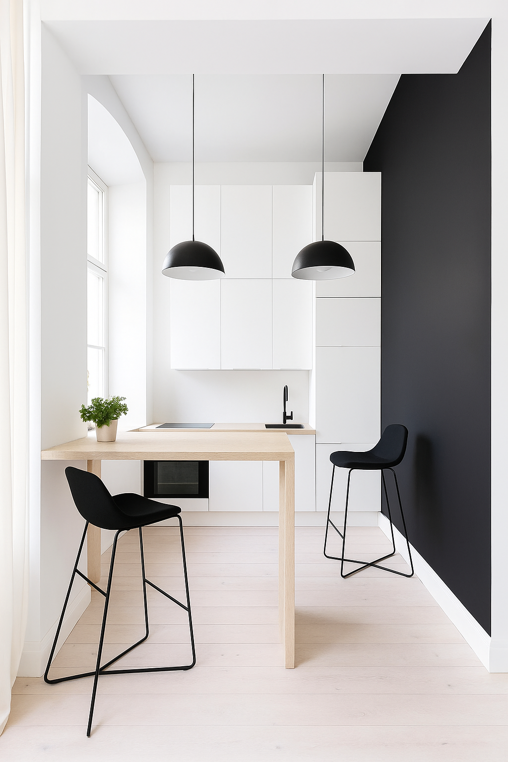 Minimalismo para decoração de cozinha pequena Minimalismo para decoração de cozinha pequena