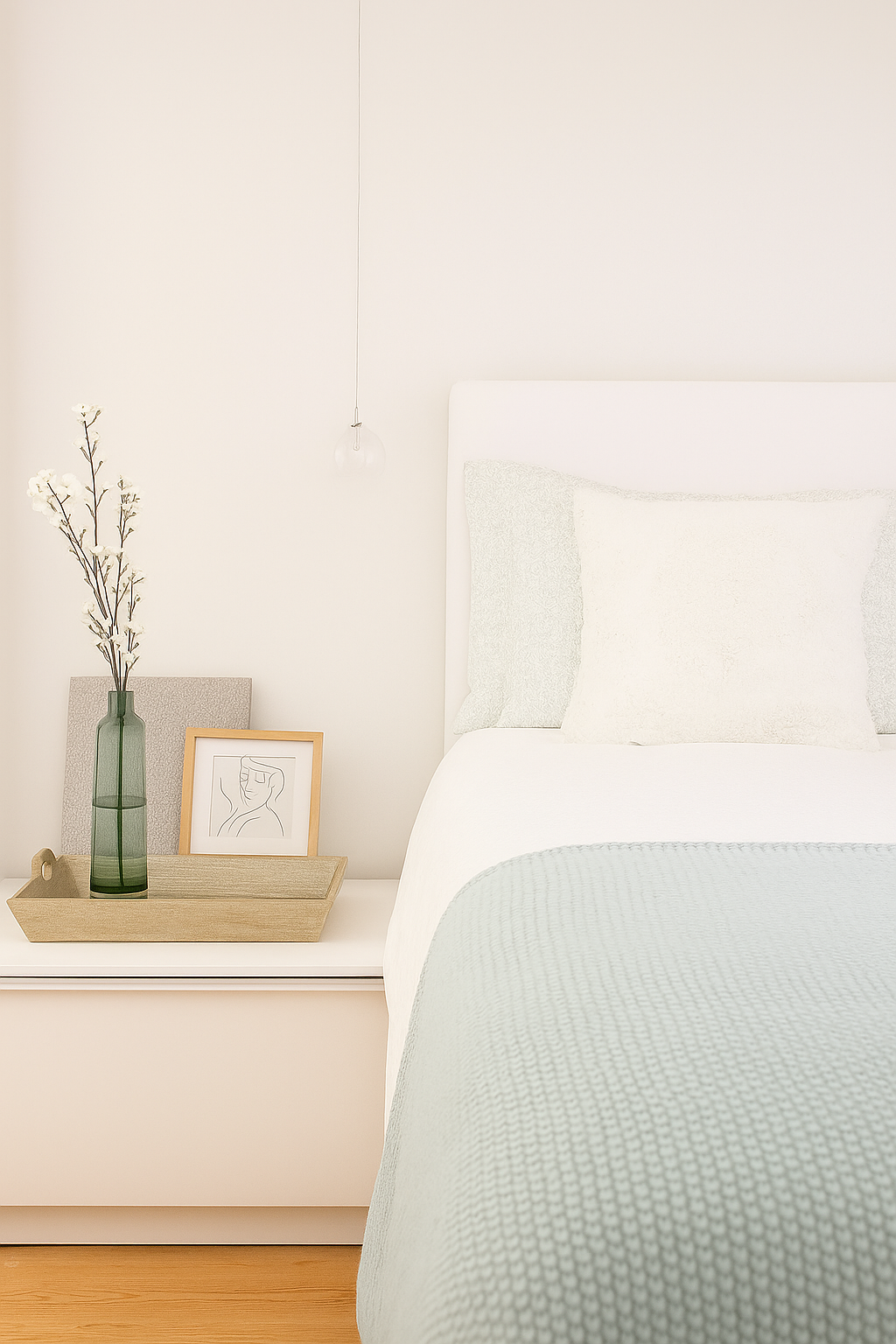 Decoração super delicada para quarto minimalista Decoração super delicada para quarto minimalista