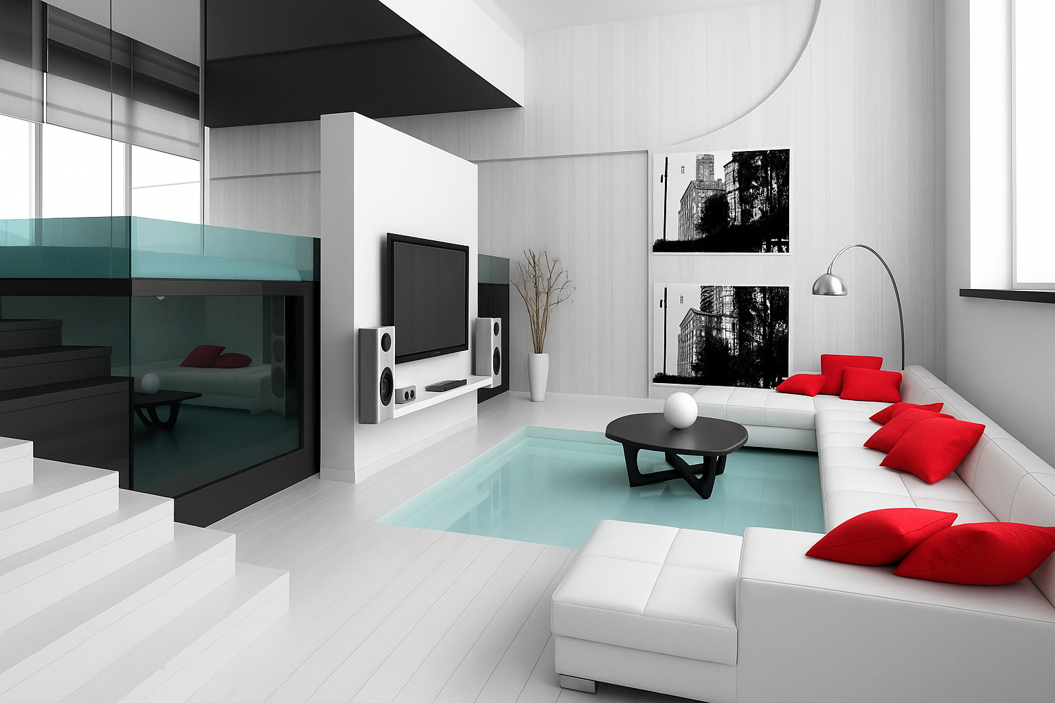 Decoração minimalista para casas grandes Decoração minimalista para casas grandes