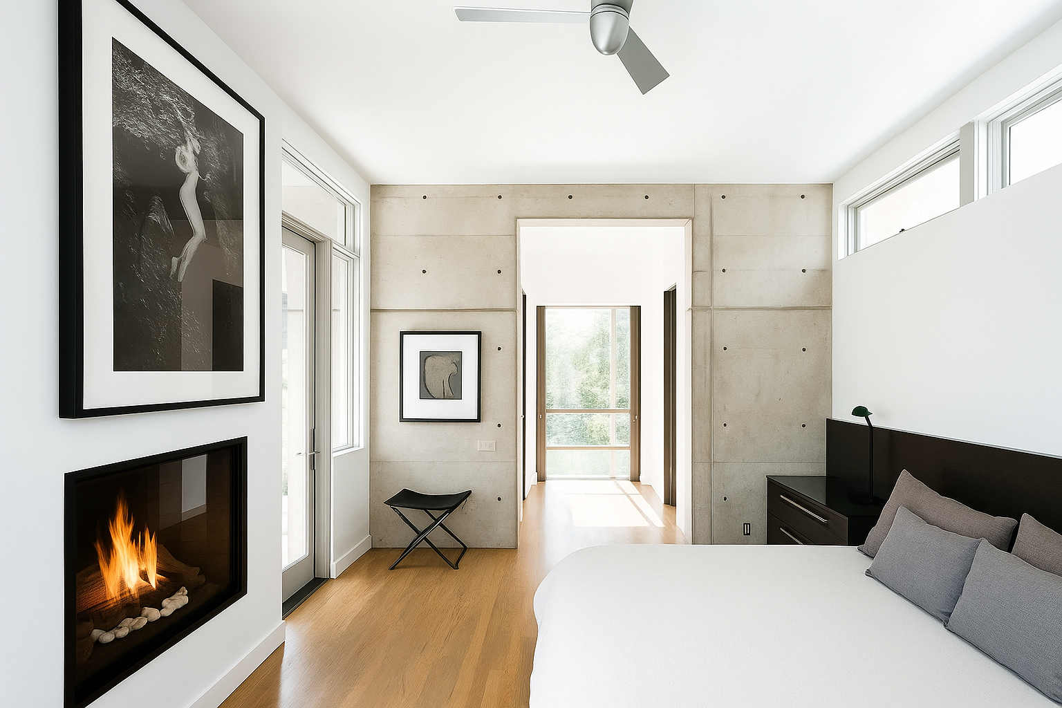 Decoração minimalista para casas com lareira Decoração minimalista para casas com lareira