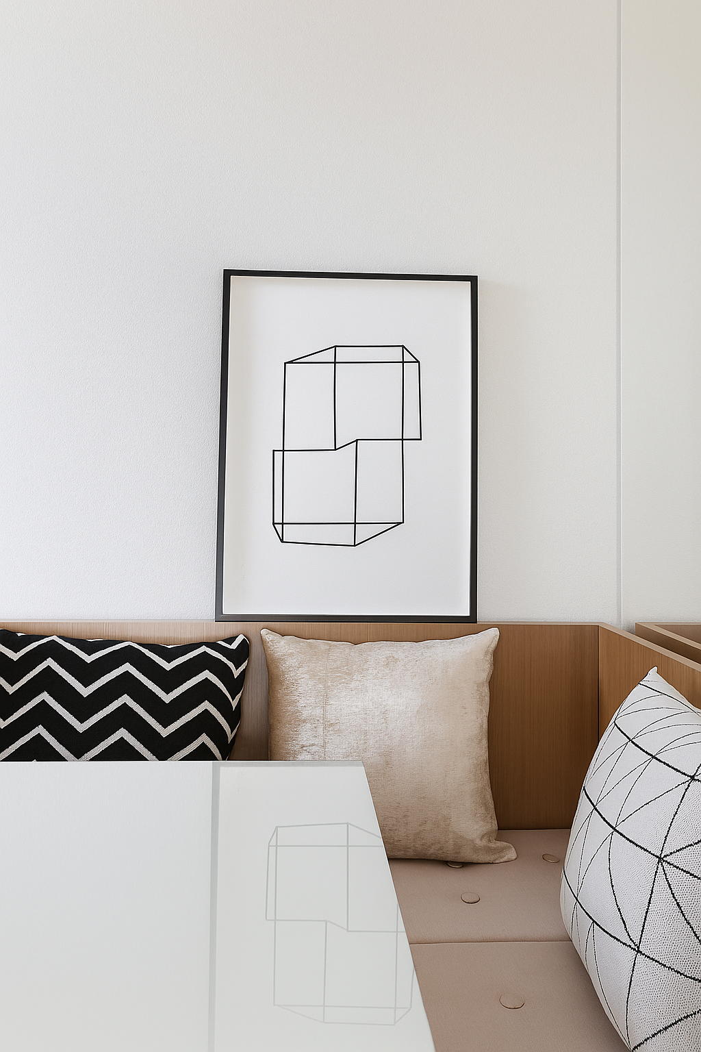 Modelo de quadros minimalistas preto e branco Modelo de quadros minimalistas preto e branco