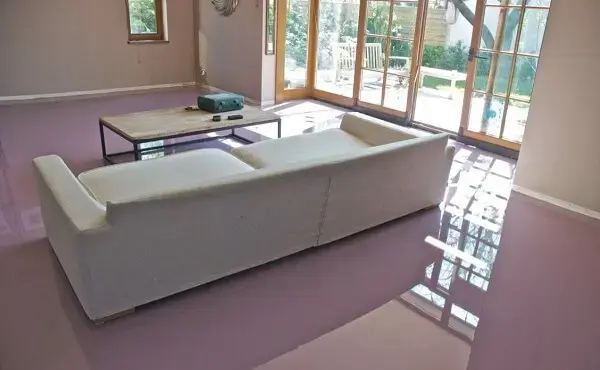 Porcelanato líquido na sala de estar Porcelanato líquido na sala de estar