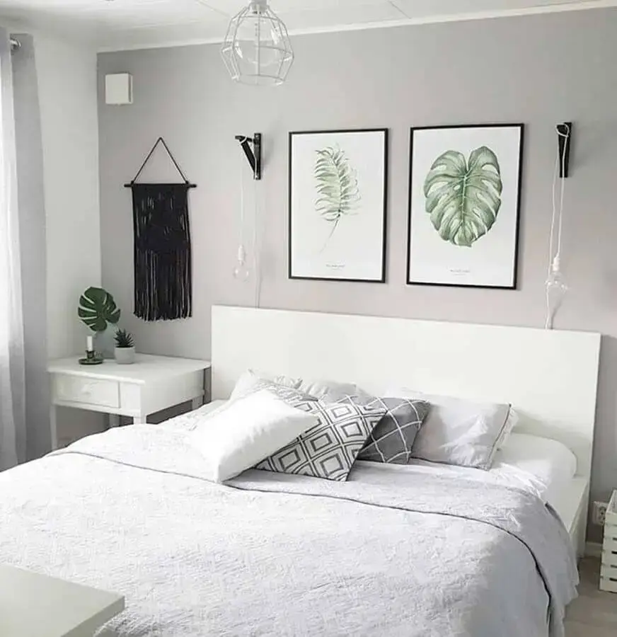 decoração minimalista com quadros decorativos para quarto decoração minimalista com quadros decorativos para quarto Foto Pinterest