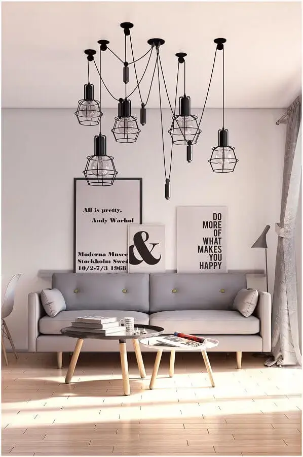 decoração minimalista com quadros decorativos para sala com pendentes aramados decoração minimalista com quadros decorativos para sala com pendentes aramados Foto Chateau de Conques