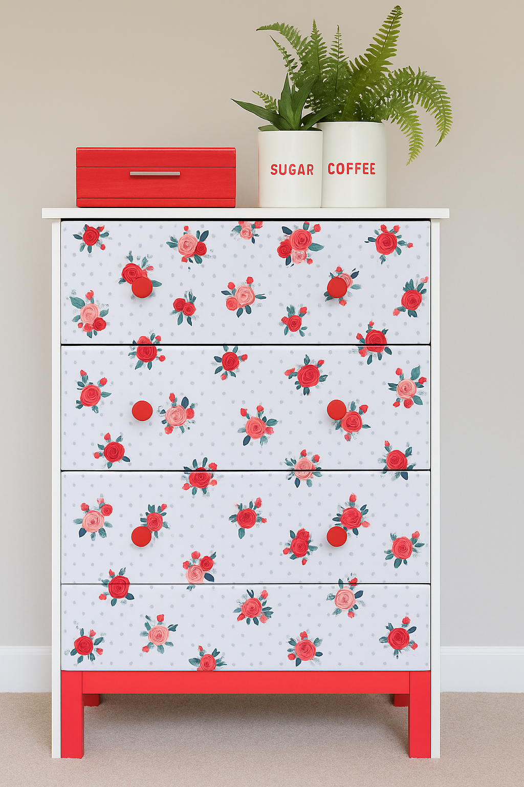 Móvel personalizado com retalhos de tecido Móvel personalizado com retalhos de tecido
