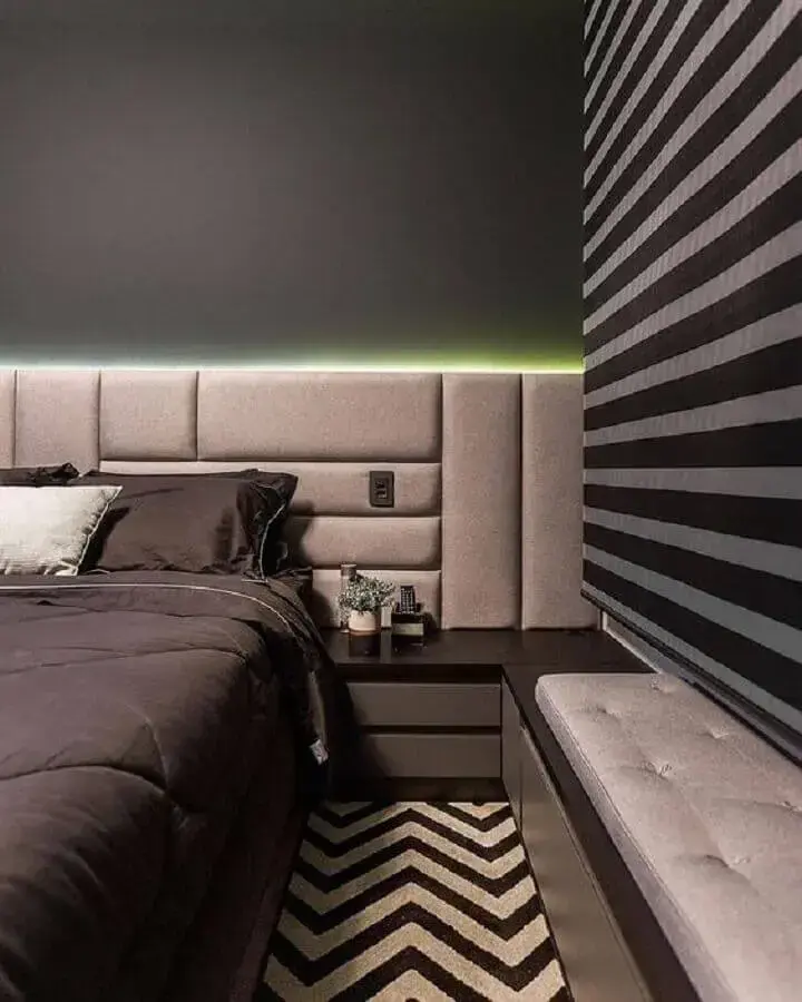 decoração moderna com tapete para quarto cinza decoração moderna com tapete para quarto cinza Foto Pinterest