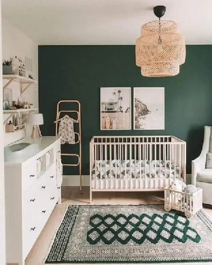 tapete para quarto de bebê branco e verde tapete para quarto de bebê branco e verde Foto Pinterest