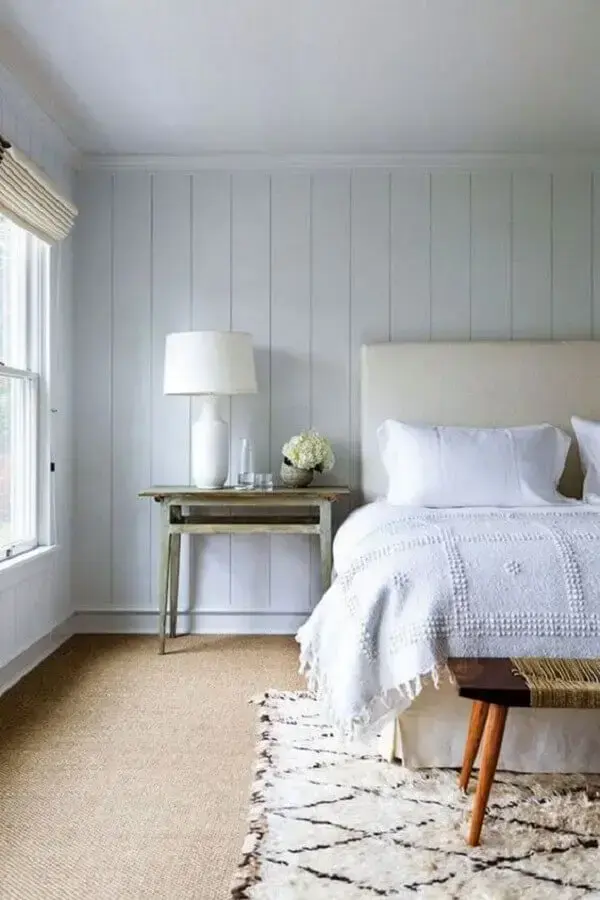 tapete para quarto de casal com decoração clean tapete para quarto de casal com decoração clean Foto Futurist Architecture