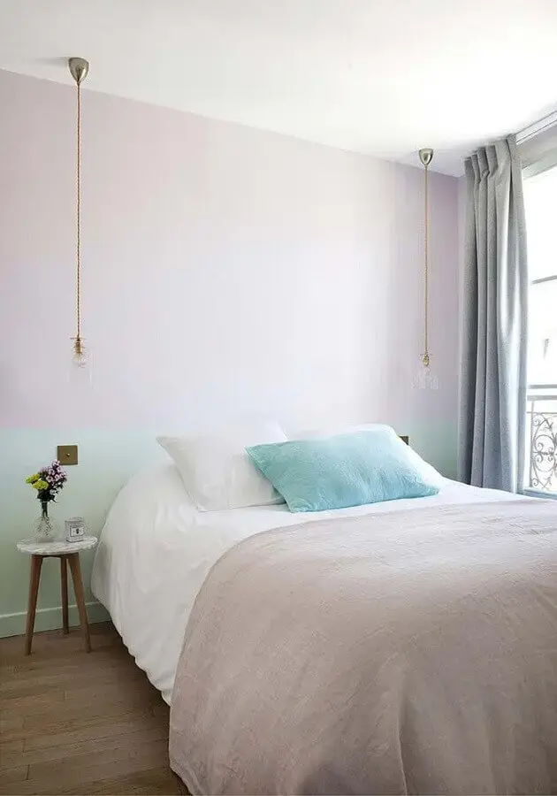 decoração candy colors para quarto de casal minimalista decoração candy colors para quarto de casal minimalista Foto Eu Capricho