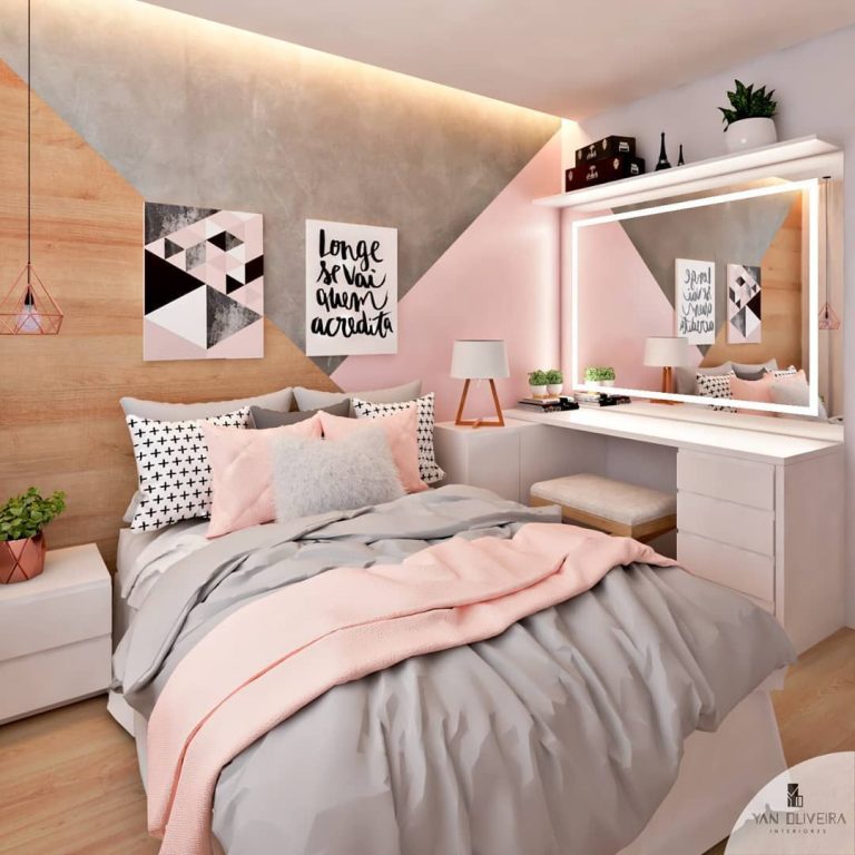 Quarto com Penteadeira: +59 Modelos Práticos para Incluir no seu ...