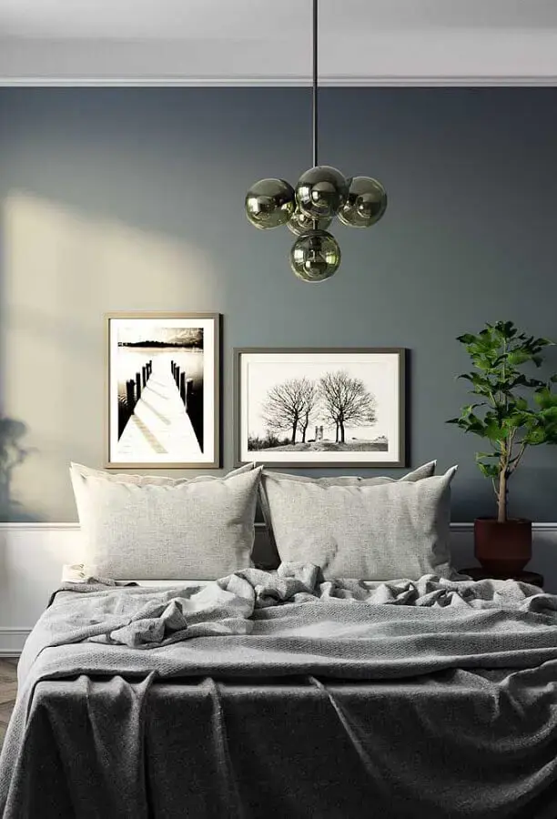 decoração minimalista com quadros para quarto masculino cinza decoração minimalista com quadros para quarto masculino cinza Foto Futurist Architecture