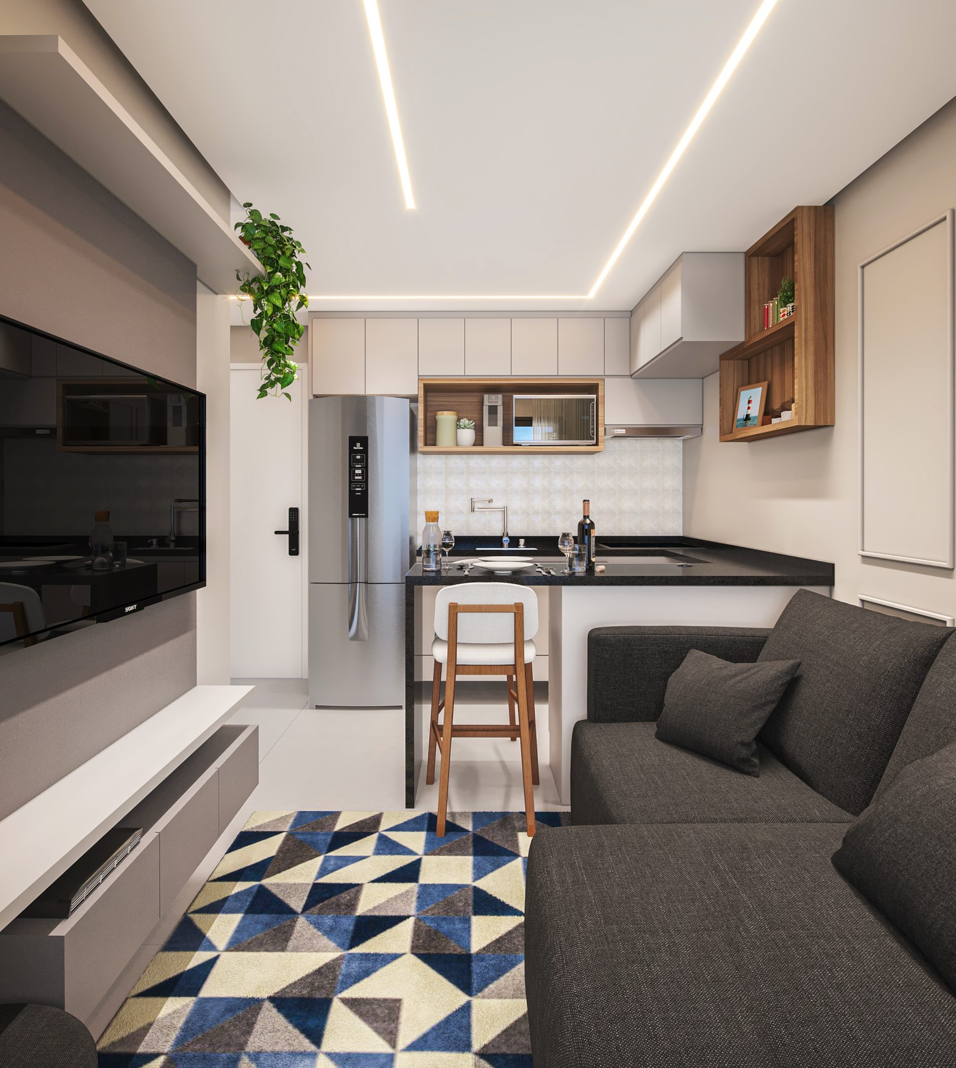 Sala e Cozinha Integrada: +10 Modelos Incríveis para o seu Lar