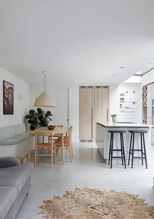 decoração minimalista para casa com conceito aberto decoração minimalista para casa com conceito aberto Foto JERA Arquitetura e Engenharia