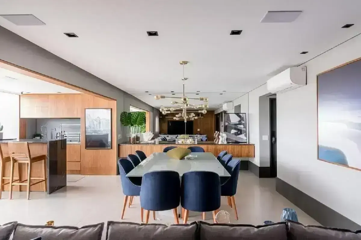 parede espelhada para decoração de casa conceito aberto moderna parede espelhada para decoração de casa conceito aberto moderna Foto Pinterest