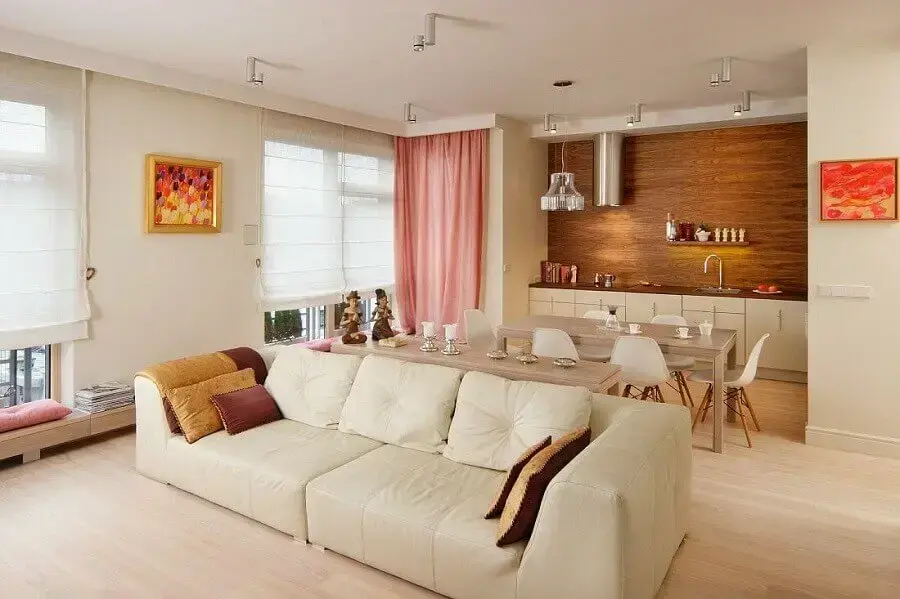 tons de bege para decoração de casa em conceito aberto tons de bege para decoração de casa em conceito aberto Foto Home Design Interior