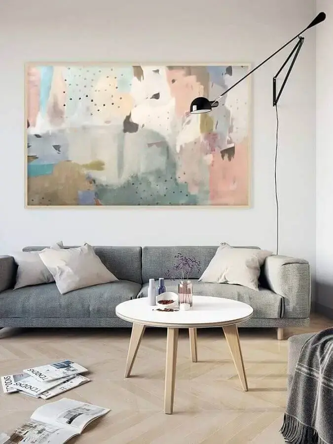 quadro grande decorativo para decoração de sala simples minimalista quadro grande decorativo para decoração de sala simples minimalista Foto Pinterest