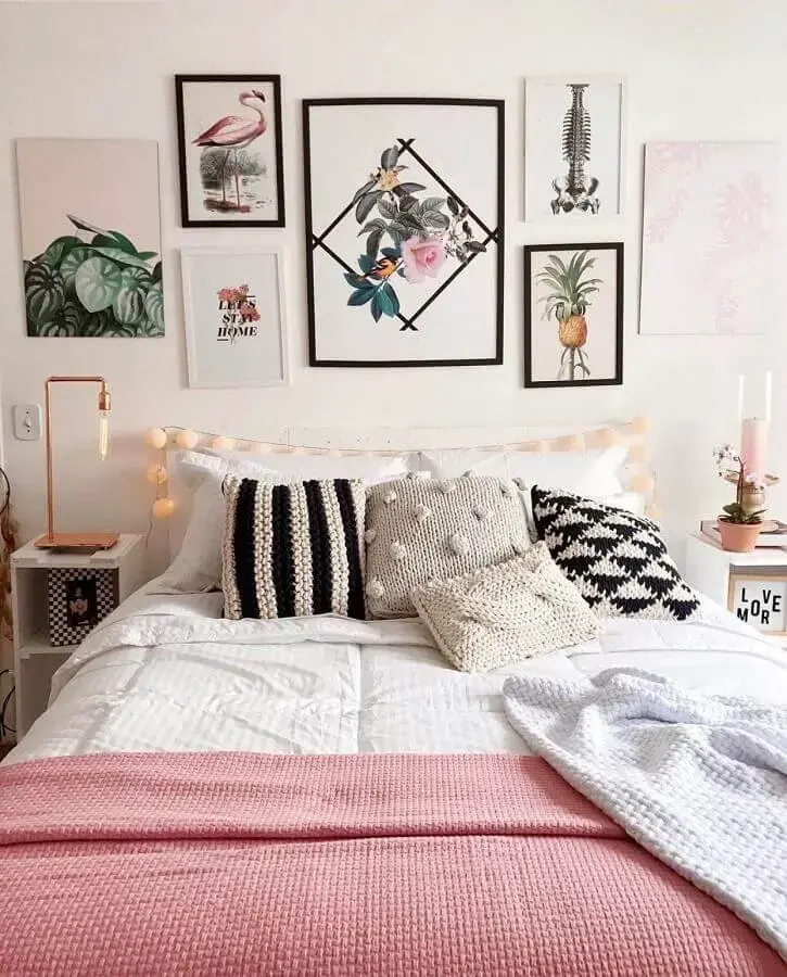 quadros para decoração de quarto de mulher quadros para decoração de quarto de mulher Foto Pinterest