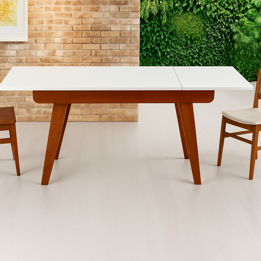 Decoração com mesa extensível para sala de jantar Decoração com mesa extensível para sala de jantar