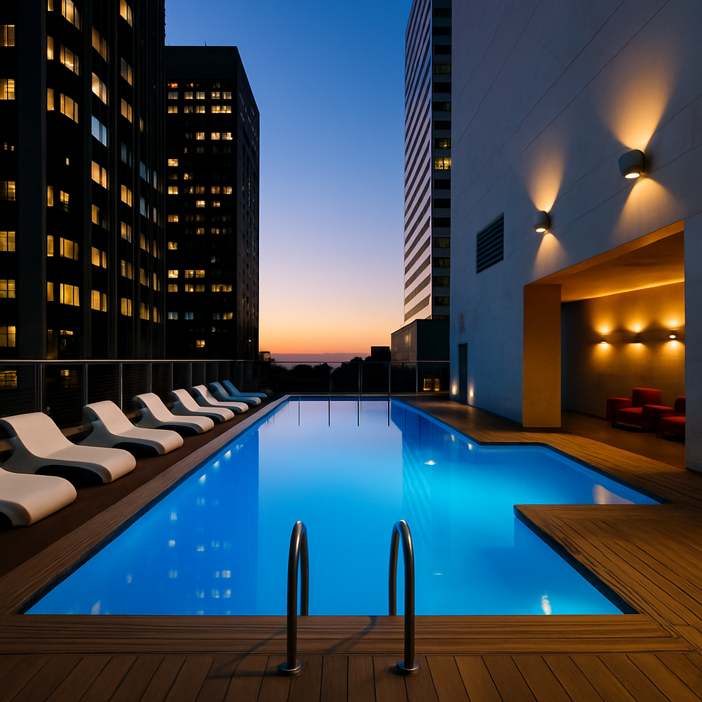 A iluminação para a piscina é importante não só para a estética do ambiente, mas também para a segurança. A iluminação para a piscina é importante não só para a estética do ambiente, mas também para a segurança.