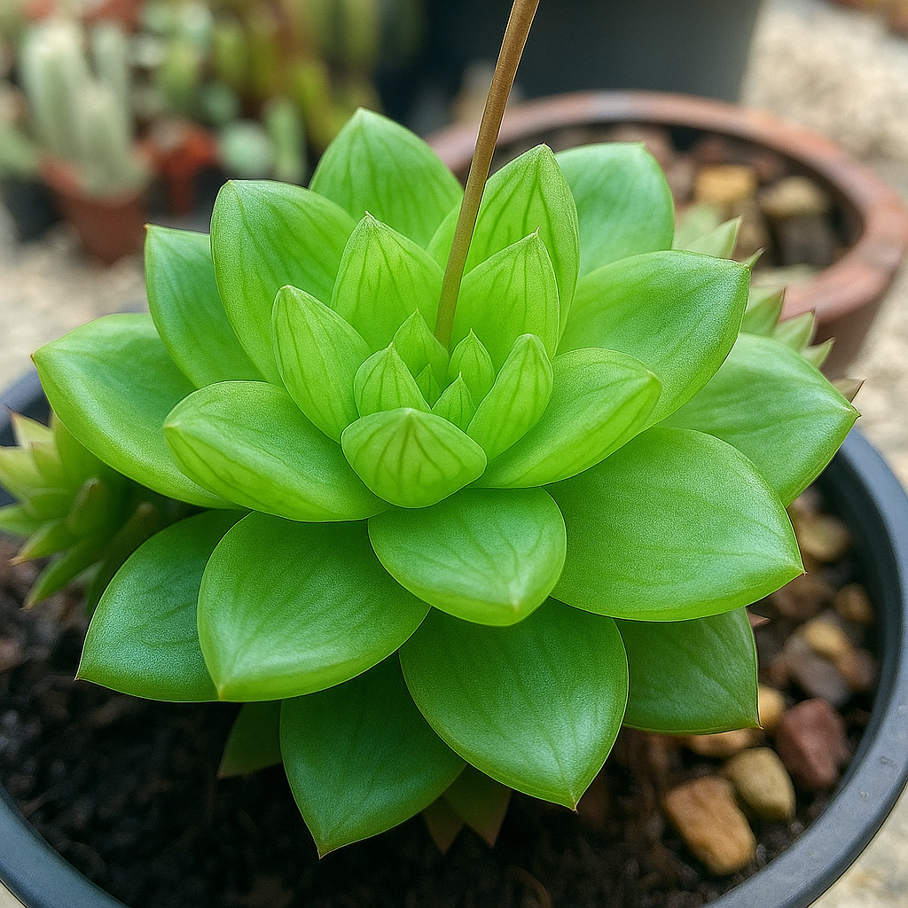 Aloe cymbiformis: suculentas de sombra também conhecida como estrela do mar ou planta esmeralda Aloe cymbiformis: suculentas de sombra também conhecida como estrela do mar ou planta esmeralda