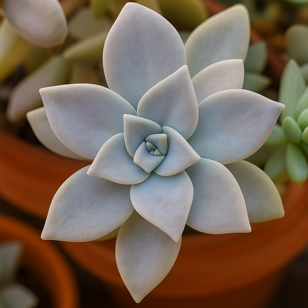 Suculentas de sombra: a Planta-fantasma pertence à família Crassulaceae. Suculentas de sombra: a Planta-fantasma pertence à família Crassulaceae.