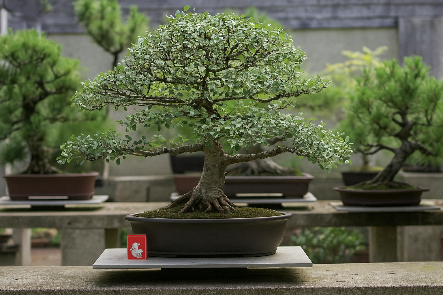 Bonsai com galhos laterais grandes Bonsai com galhos laterais grandes
