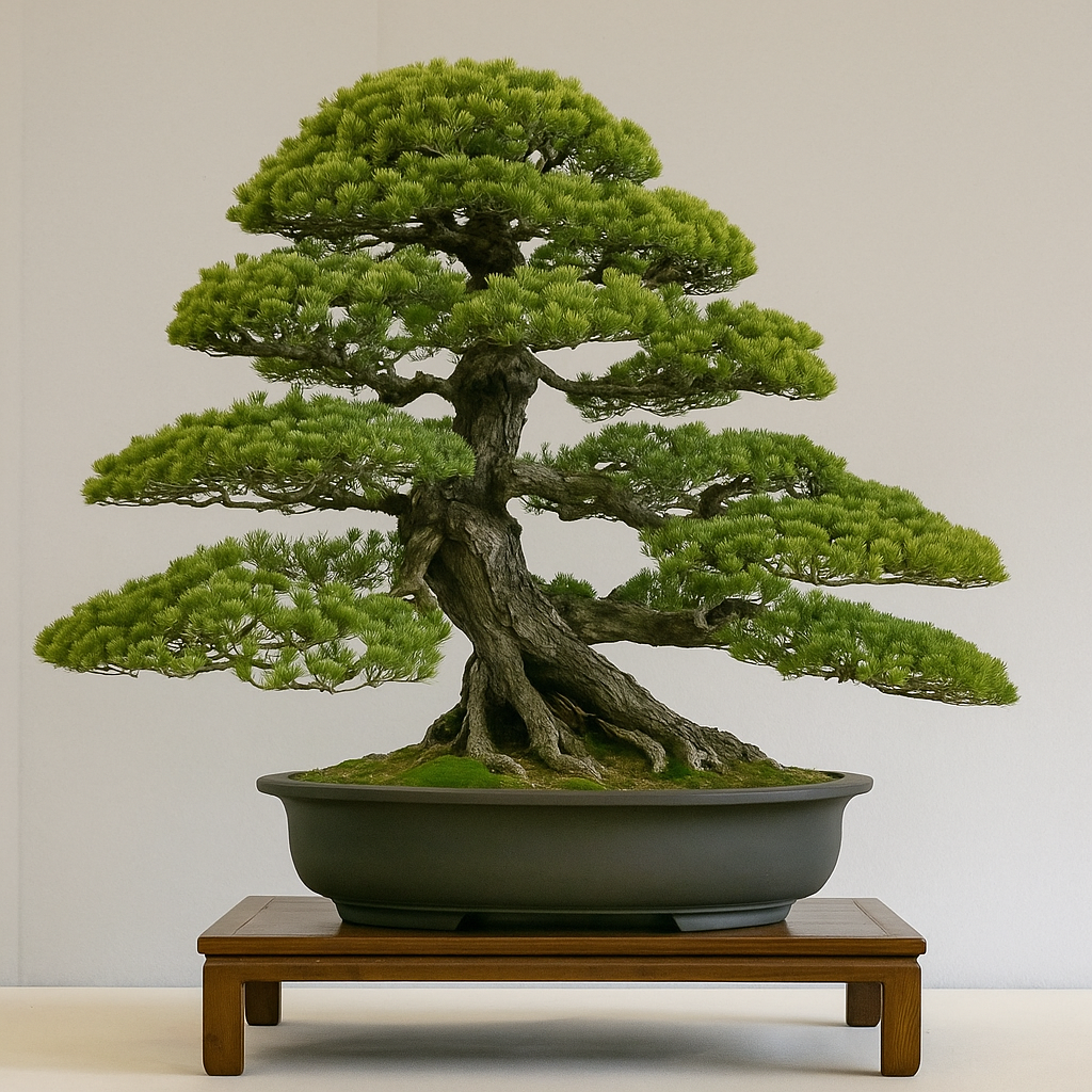 Um bonsai bem cuidado fica com a aparência similar à da árvore de tamanho normal. Um bonsai bem cuidado fica com a aparência similar à da árvore de tamanho normal.