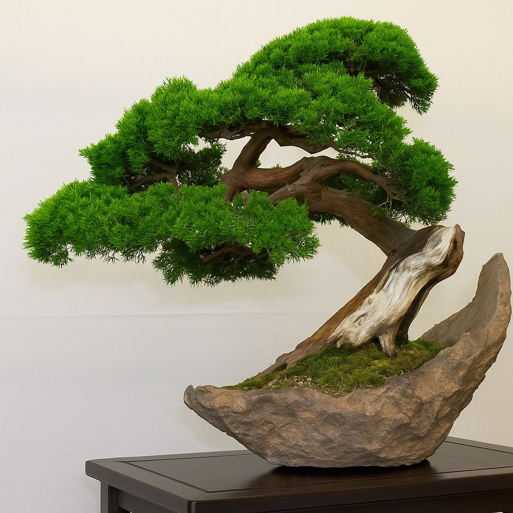 O bonsai sobre pedra precisa dos mesmos cuidados. O bonsai sobre pedra precisa dos mesmos cuidados.