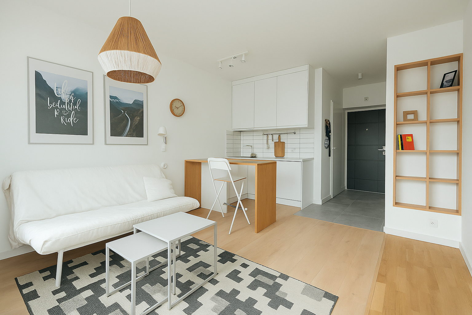 Decoração simples com lustre rústico para apartamento alugado Decoração simples com lustre rústico para apartamento alugado