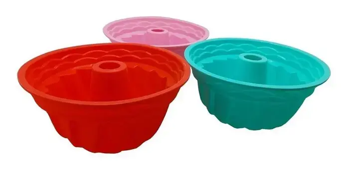 Forma de silicone para bolo, torta e pudim Forma de silicone para bolo, torta e pudim