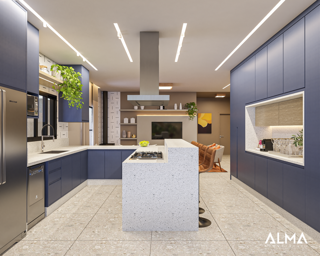 Armário de Cozinha Azul: Saiba Como Usar +20 Modelos Lindos