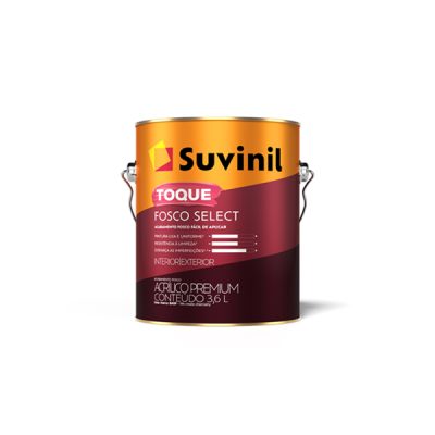 Tinta Acrílica Toque Fosco Select Branco 3,6 Litros Suvinil