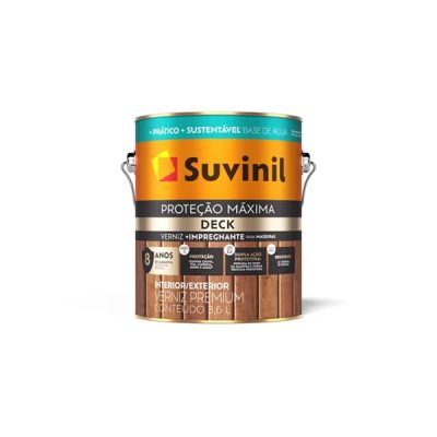 Verniz Premium Proteção Máxima Deck Brilhante 3,6 Litros Suvinil