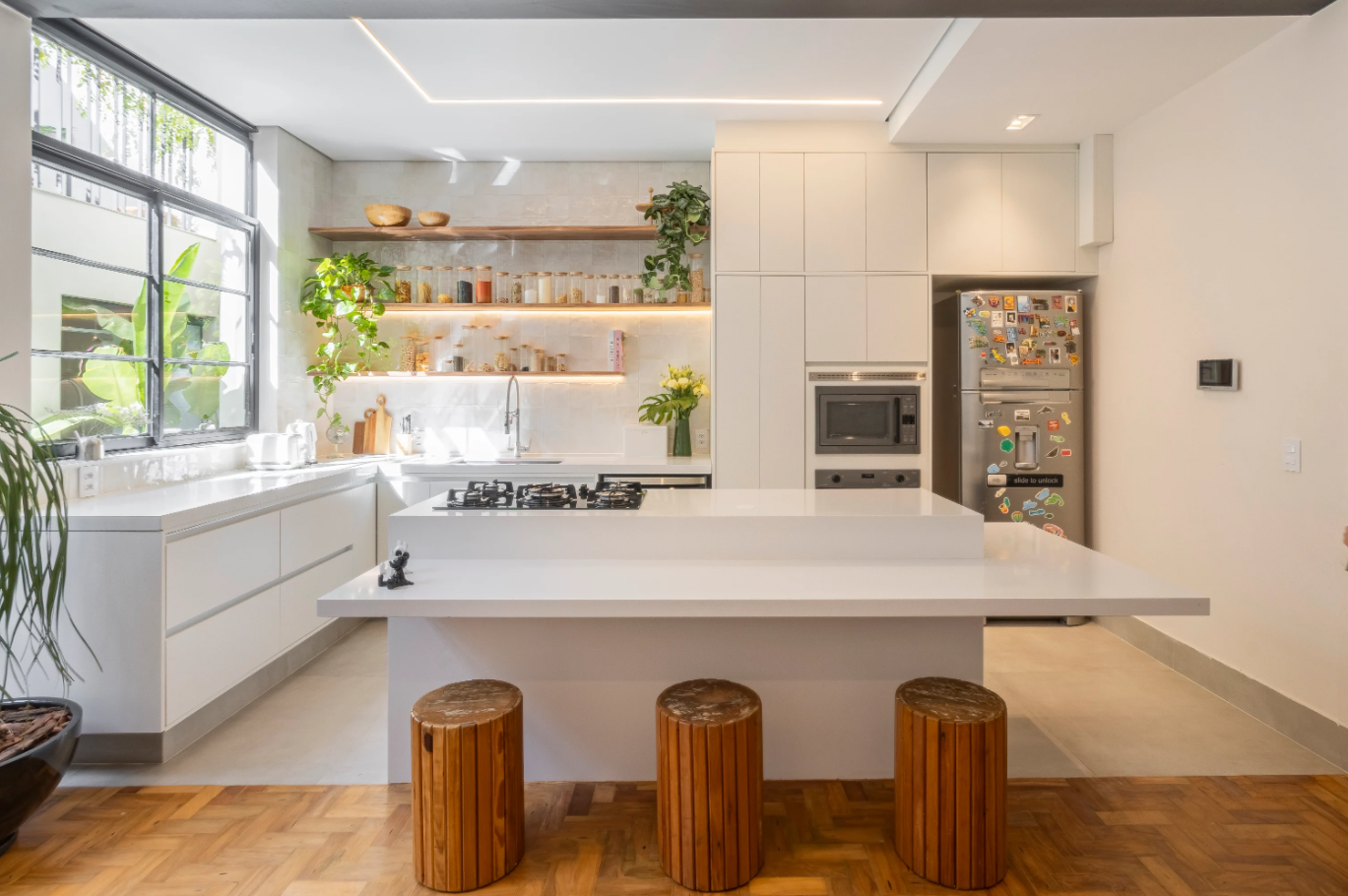 Plantas De Cozinha Com Ilha 10 Ideias De Ilha Para Cozinha Em Curva