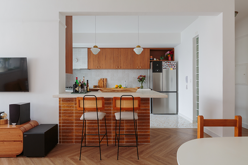 Projeto: Studio Rama| Cozinha integrada a sala amplia espaços de convivência