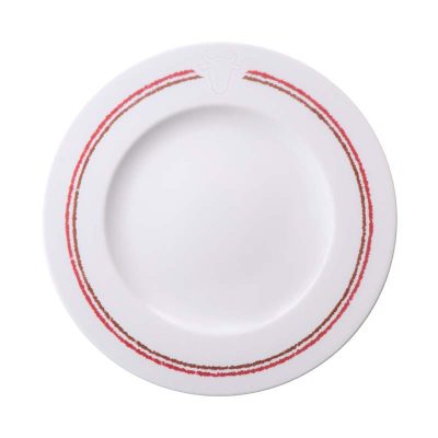Prato Raso Churrasco Classic Porcelana Decorada 28Cm