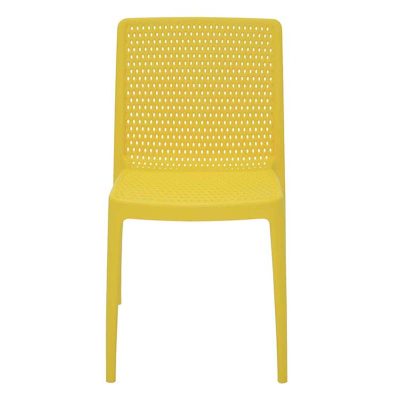 Cadeira Isabelle Polipropileno E Fibra Vidro Amarelo