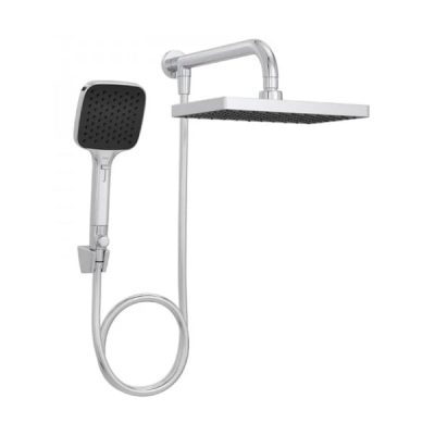 Chuveiro Quadrado Parede Flex Max Cromado Com Desviador e Ducha Manual Deca 2086.C.DES