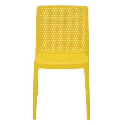 Cadeira Isabelle Polipropileno E Fibra Vidro Amarelo
