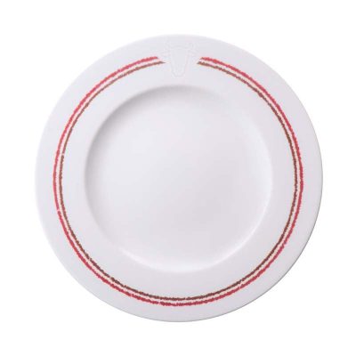Prato Raso Churrasco Classic Porcelana Decorada 28Cm