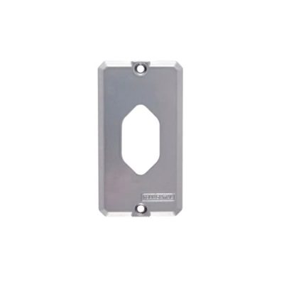 Tampa 1 posto tomada vertical NBR para condulete 3/4pol