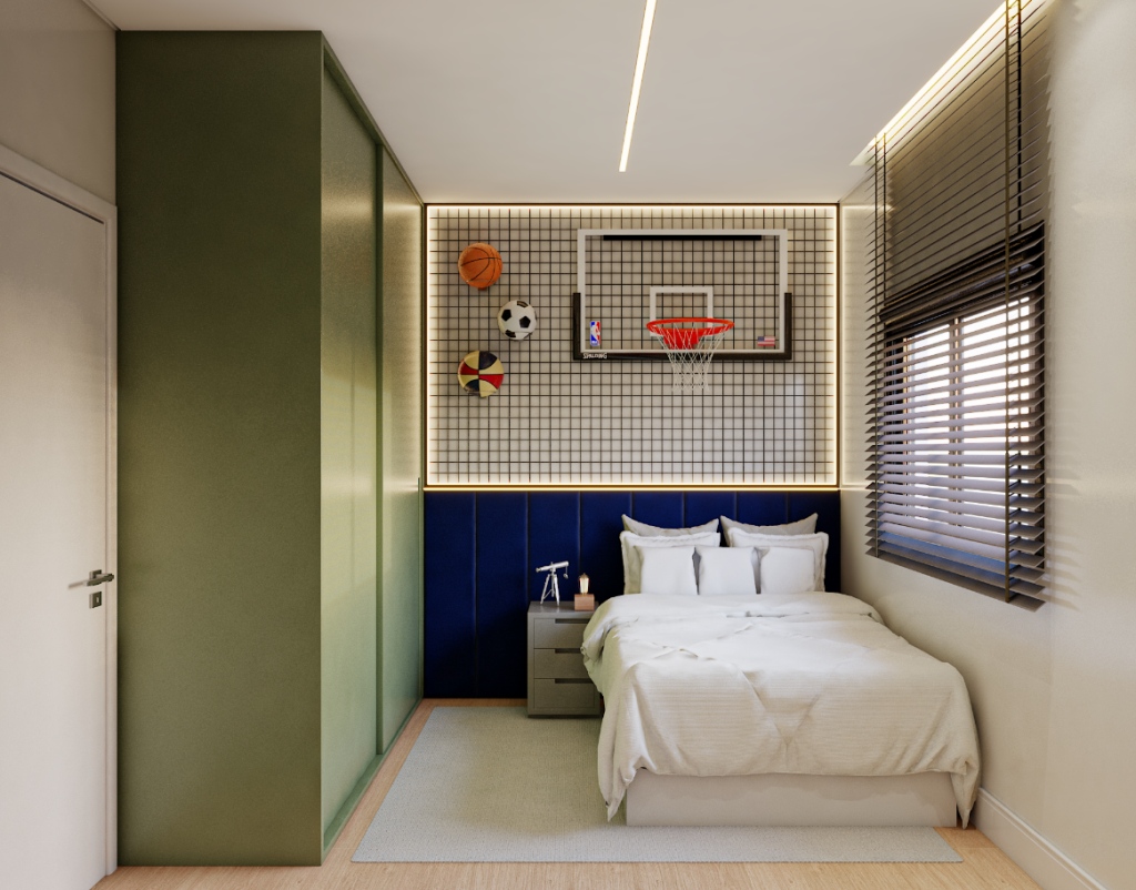 Fitas de LED trazem charme e conforto visual no quarto de criança – Projeto: Dbale Arquitetura