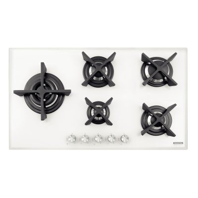 Cooktop aGas Design Collection Penta Glass Flat Vidro