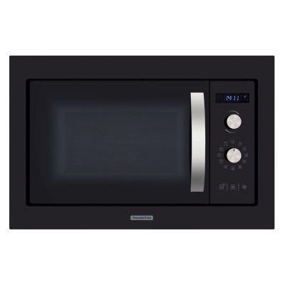 Micro-Ondas Embutir Glass Cook 60 25L Vidro Temperado Preto 8Funcoes