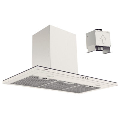 Coifa Parede Slim Wall 90 Split Aco Inox Acetinado