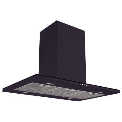 Coifa Slim Isla 90 Aco Inox Black Steel
