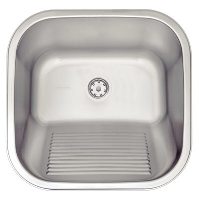 Tanque Encaixe Hera 25L Aco Inox Acetinado 40X40cm