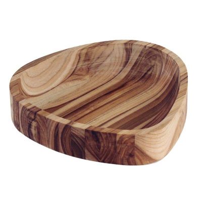 Gamela Organica Churrasco Madeira Teca Fsc Oleo Mineral 25X25 Cm